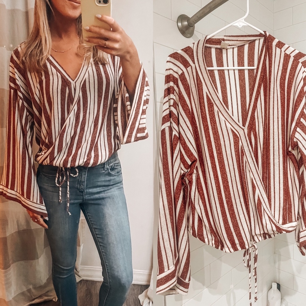 Lazy Sundays Size S Striped Top - image 1